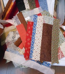 stack sewn strips