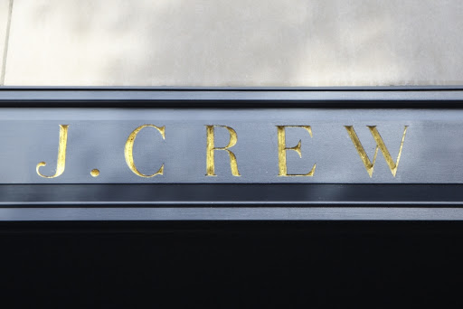 Outside the new J.Crew Bridal store. Outside the new J.Crew Bridal store.