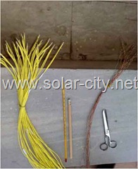 homemade solar water heater - thermocouple