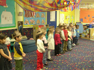 Busy Bees singing at the Holiday Social.
