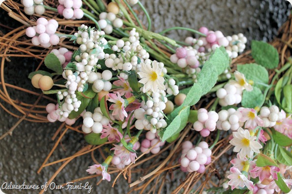 spring mantle spring wreath
