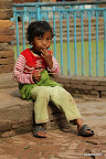 Child in the streets of Bhaktapur
