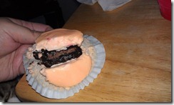 oreo cupcake inside