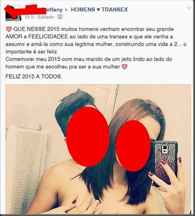 Travesti feliz por ter encontrado um marido CENSURADA Travesti feliz por ter encontrado um marido CENSURADA