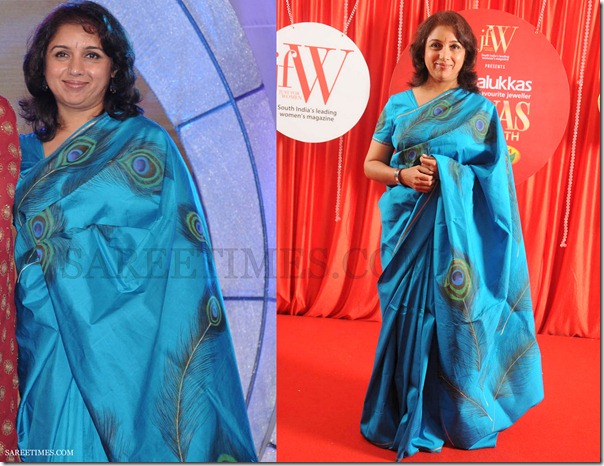 Revathi_Blue_Saree