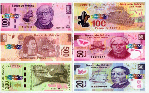 Billetes Mexicanos de juguete (2) Billetes Mexicanos de juguete (2)