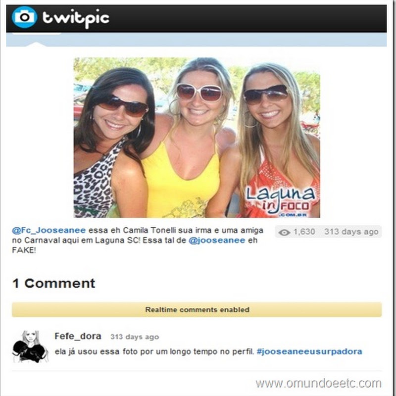 A @jooseanee do twitter. Vem!