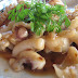 Pla Mug Kratiem Prig Thai (squid with garlic, pepper and cilantro) at Bangkok Wok
