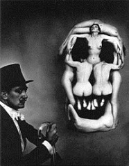 Salvador Dalí portrait - In Voluptas Mors - 1951