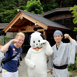 the Edo Wonderland mascot in Nikko, Japan 