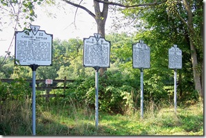 Cavalry Battles, Marker B-22 located on the far left in the photo Cavalry Battles, Marker B-22 located on the far left in the photo