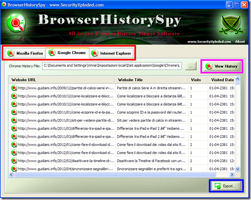BrowserHistorySpy