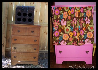 dresser redo before and after