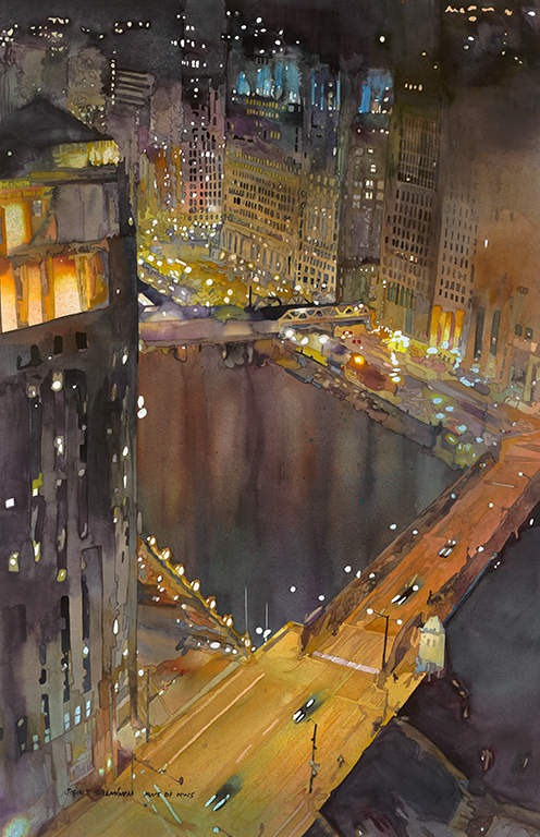 Chicago River 23.25"x36" Chicago River 23.25"x36"