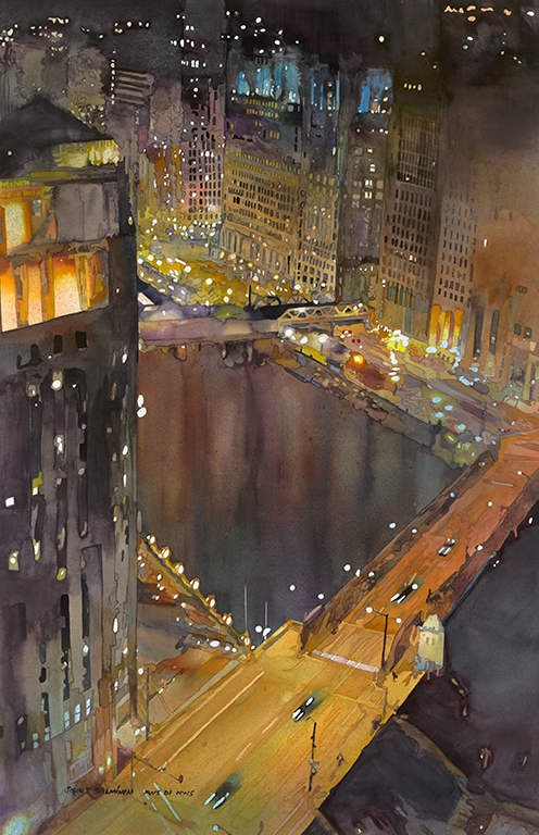 Chicago River 23.25"x36"