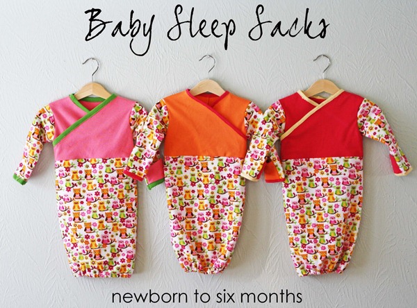 baby sleep sacks tutorial