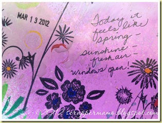 Art Journal first pages journaling