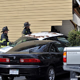 Fire crews were called to the Palms apartments Friday afternoon for a vehicle into a structure. When units arrived they found a sedan impaled into the corner of an apartment. No one was injured in the incident and how the incident occurred is being investigated. News_120330_VehicleIntoApartment_Expo