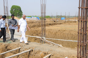 ಶಿಕಾರಿಪುರದಲ್ಲಿ ಕಾಲೇಜ್ ಕಟ್ಟಡದ ಕಾಮಗಾರಿಯ ಪರಿಶೀಲನೆ