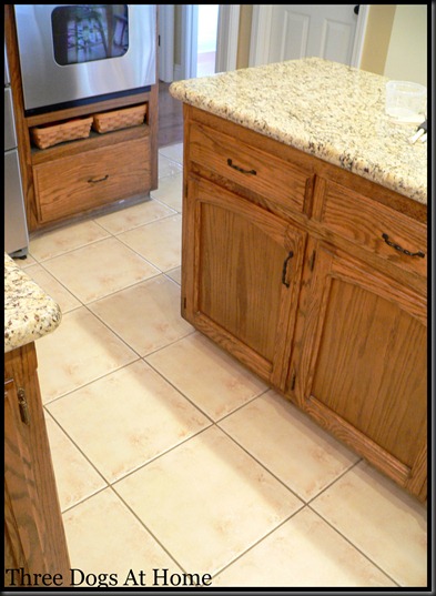 How I Made My Kitchen Floor Look Brand New Three Dogs At Home I Walk Into The Kitchen And All Can See Is Ugly Grout Pinkish Tile Yuck Have Tried Every Product On Market To Clean This But Nothing