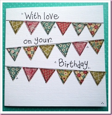 Bunting card Bunting card