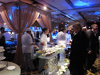 First stop inside the party was a huge raw bar carved in ice that Emeril's chefs had stocked with loads of fresh seafood from the Gulf and beyond.