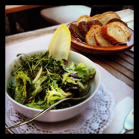 #157 - starter salad and traditional German breads