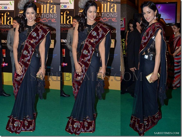 Sameera_Reddy_Rohit_Bal_Saree