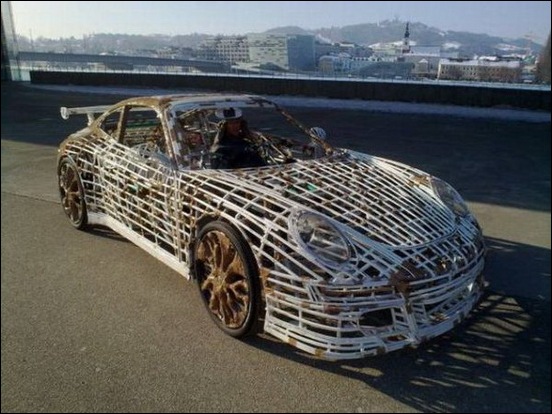 Porsche Car made from a Bicycle 21