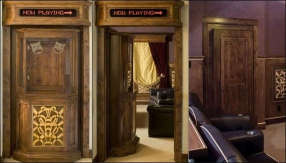 2. Home Theater Ticket Booth Hidden Door