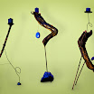 Tres candelabros