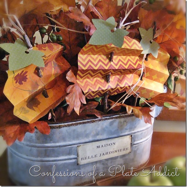 CONFESSIONS OF A PLATE ADDICT Pleated Paper Pumpkins