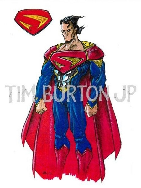 Ilyen lett volna a Tim Burton-féle Superman 01