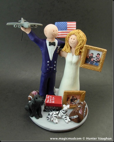 US Air Force Wedding Cake Topper