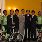 The Herbalife Marco Polo Cycling Team presented at the Herbalife lunch at the Ritz Carlton Hotel in Kuala Lumpur. (photo: Herbalife)