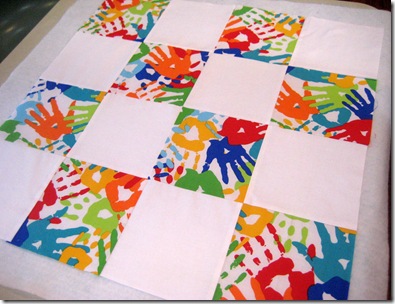 Quilt in progress by Liz