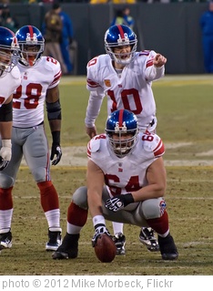 'D.J. Ware (28), David Baas (64), Eli Manning (10)' photo (c) 2012, Mike Morbeck - license: http://creativecommons.org/licenses/by-sa/2.0/