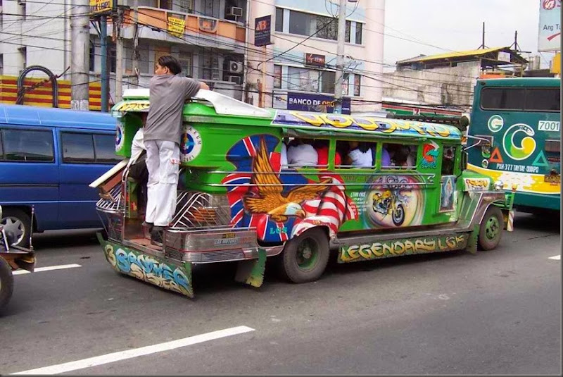 jeepney taxi ride phillippines