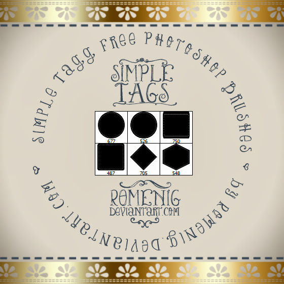 Efeito Simple Tags Free Brushes