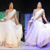 white half saree designs