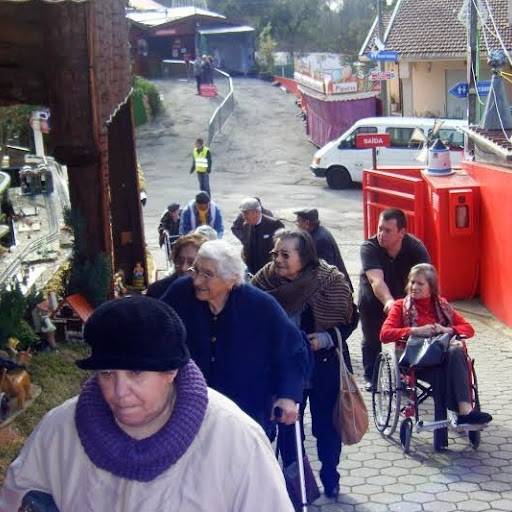 Idosos do Centro Social e Paroquial de São João de Areias visitaram o
Maior Presépio do Mundo