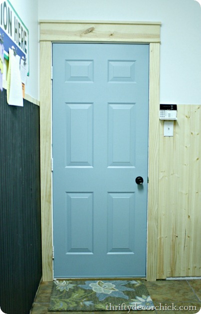 blue mudroom door
