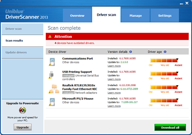 DriverScanner - Free download Driver Scanner 2013 Download