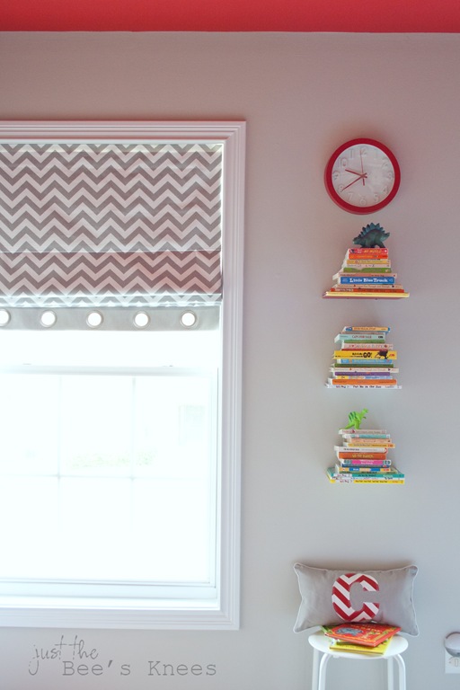 Chevron roman blinds from Just The Bee's Knees