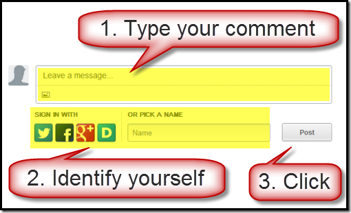 How to comment on a blog post