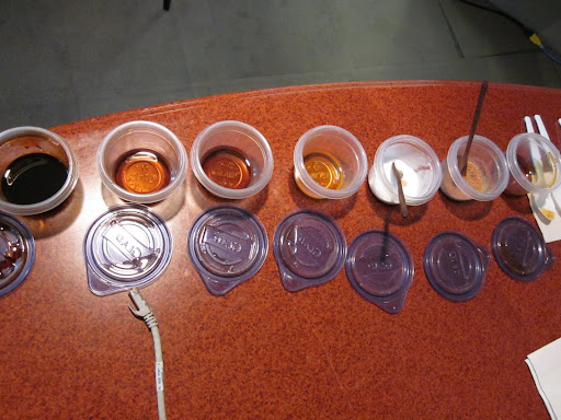 Terri tasted them blind on the air, with a tub of refined white sugar thrown in just to see if she'd detect it - she did!