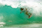 Niccolò Porcella tube riding in kite