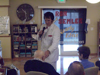 Ron Selmer as Elvis performing at Lending Hands Ron Selmer as Elvis performing at Lending Hands