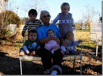 grandma with kids