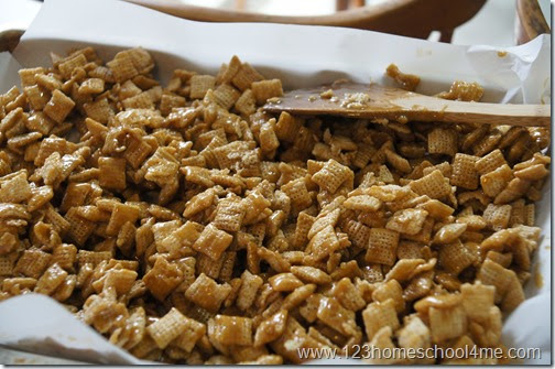 cooked carmel snack mix cooked carmel snack mix